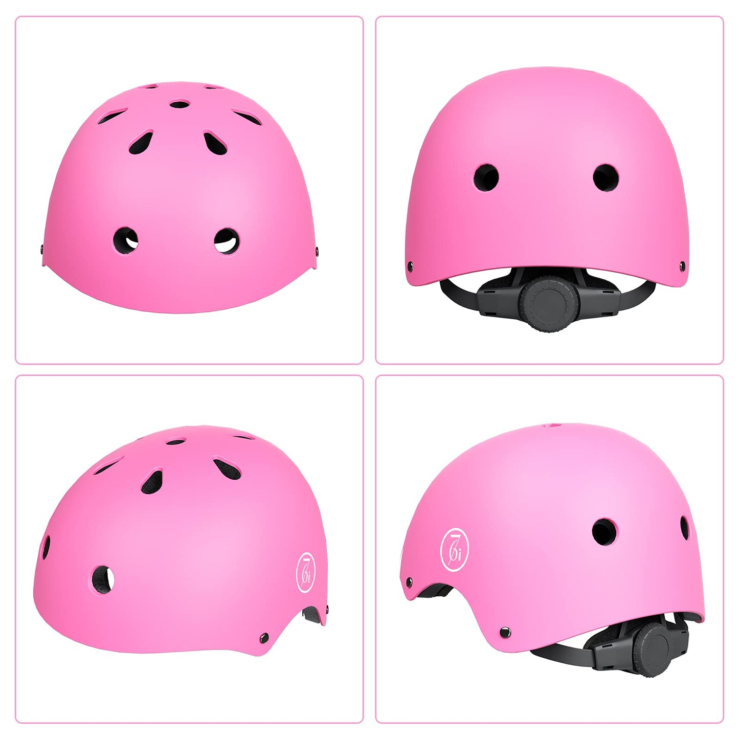 67i Bike Helmet for Adults & Kids 8-14 - Adjustable L (22.83”-23.82”) Lightweight Ventilated Cycling Helmets with 11 Vents (Pink)