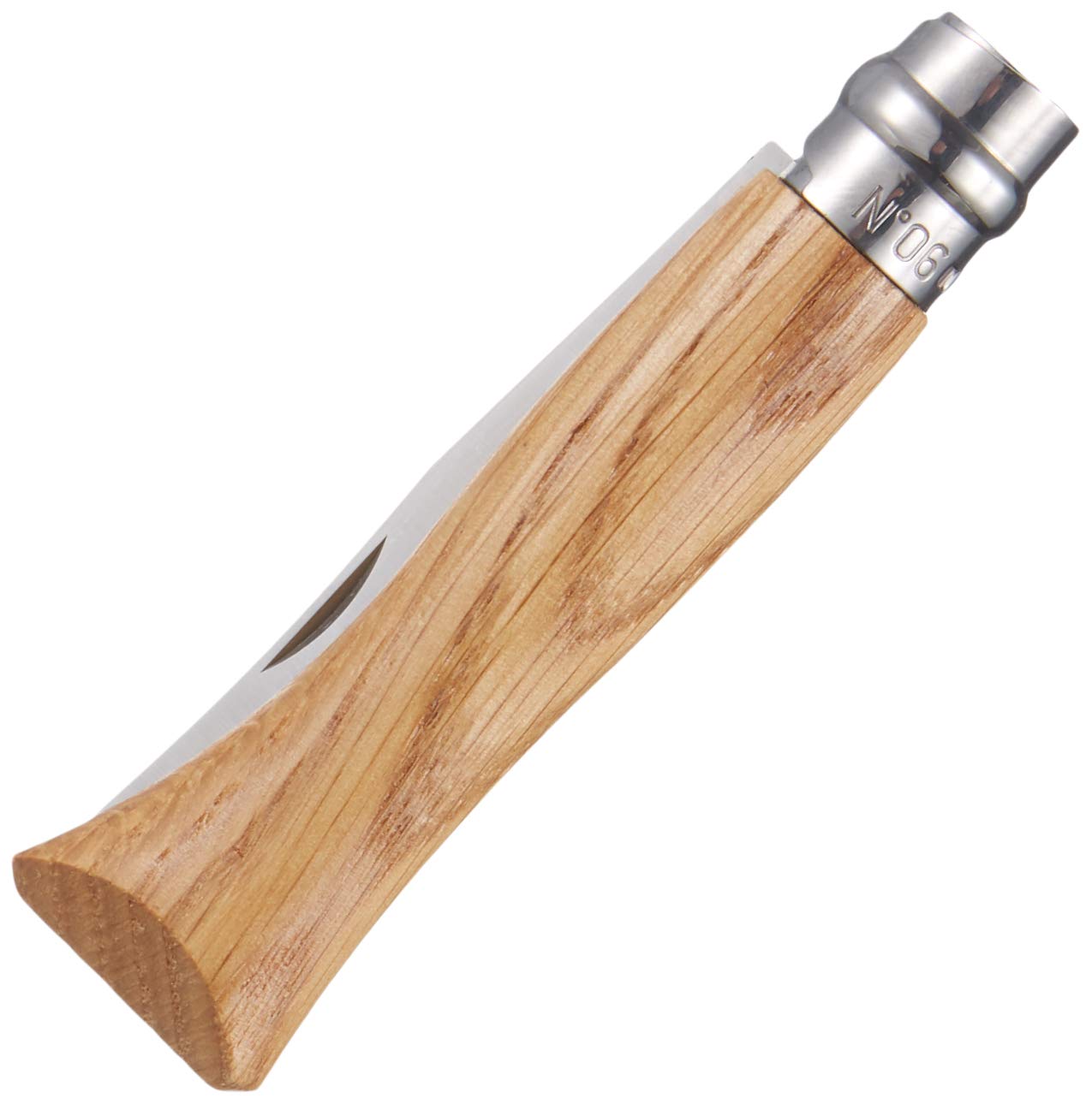 OPINEL No.06-No.09 Premium Woods, Stainless Steel Folding Pocket Knife, Made in France (No.06/Oak)