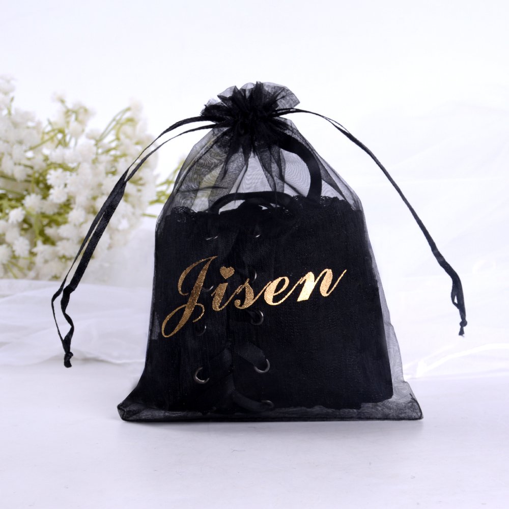 JISEN Women Nylon Elbow Lace-up Fashion Costume Gloves Black 14 inch