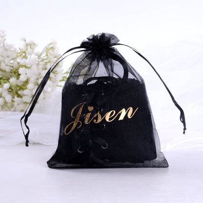 JISEN Women Nylon Elbow Lace-up Fashion Costume Gloves Black 14 inch