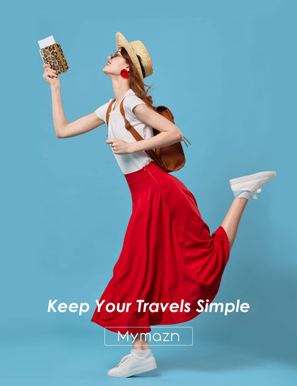 Mymazn Leopard Passport Holder Passport Case Travel Wallet with Vaccination Card Holder Passport Cover with RFID Blocking Clear Pocket For Photo (leopard)