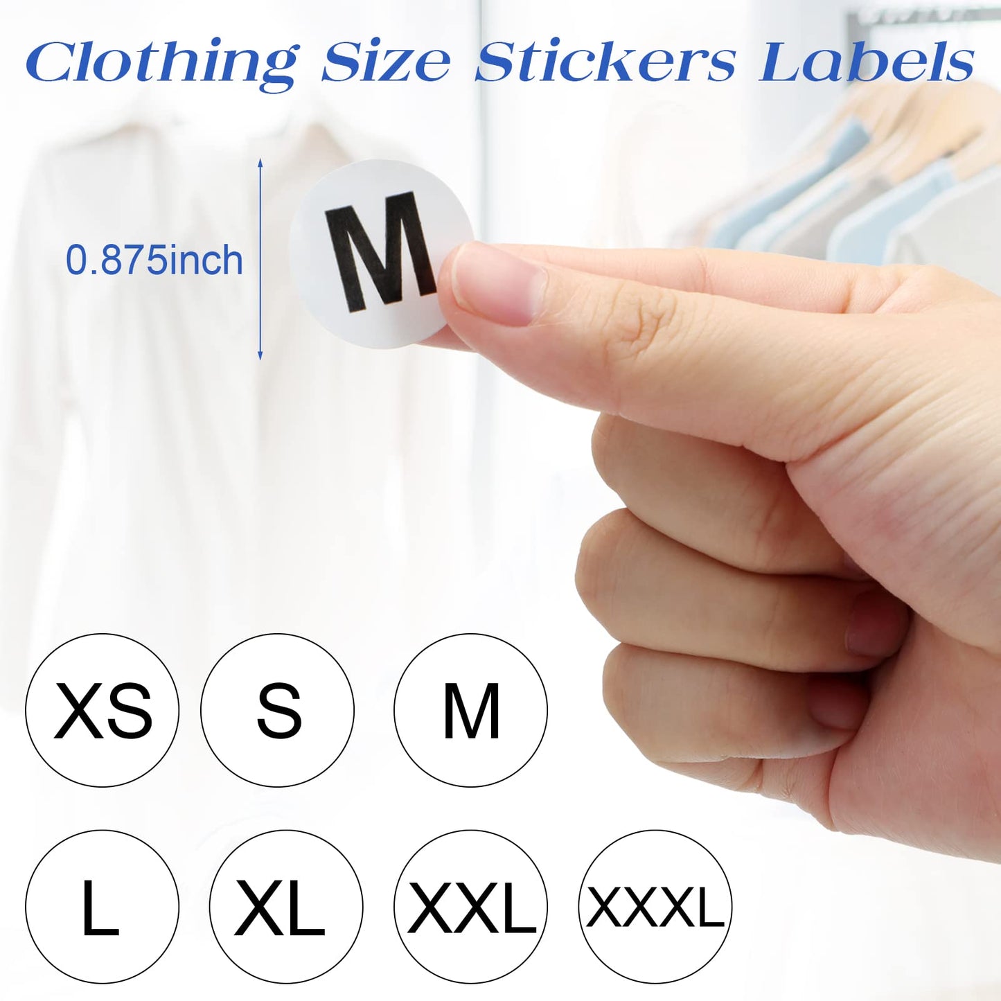 200 Pcs Resealable Poly Clear Shirt Bags with 7 Sizes 3500 Pcs Clothing Size Stickers Labels Self Sealing Plastic Bag for Small Businesses Packaging T Shirts Retail Storage(10 x 13 Inch)