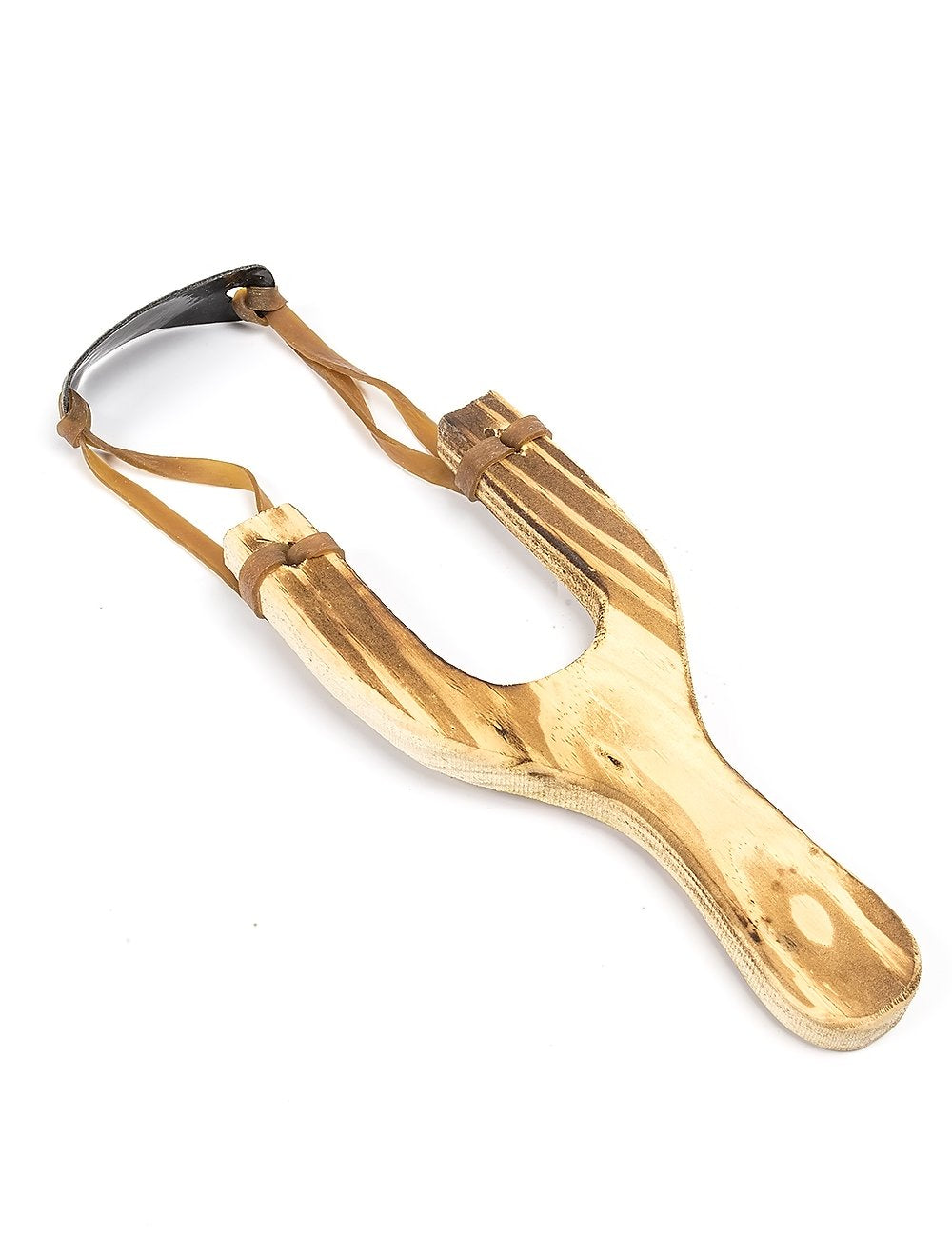 POPLAY Wooden Slingshot Toy, 2PCS Solid Wood Slingshot with Classic Construction for Outdoor Hunting Sports, Camping, Shooting, Hiking for Kids and Adults