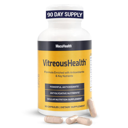 Macuhealth VitreousHealth Evidence-Based Eye Supplement - 90 Capsules