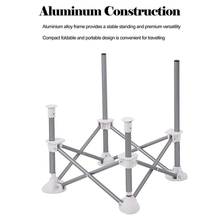 PandaEar Portable Baby Seat Travel| Compact Fold with Straps for Indoor/Outdoor Use| Great for Camping, Beach, Lawn |Toddlers, Kids, Boys, Girls (Grey)