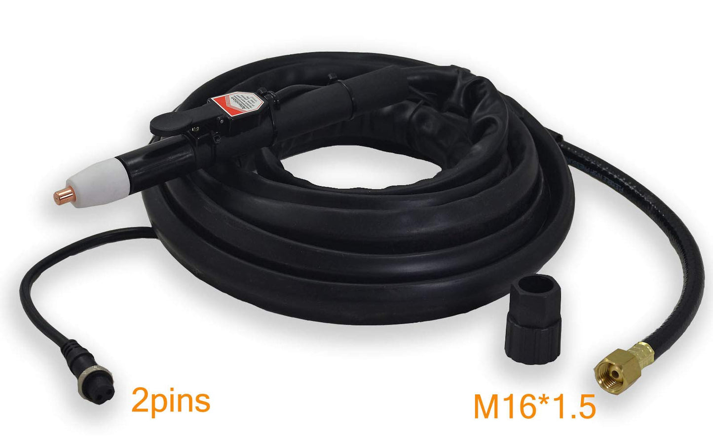 RIVERWELD PT-31 LG-40 Plasma Cutter Torch Completed Straight Pencil 0º Machine Head Body 20073 for CUT50D CUT-50 CT-312 CUT40 Plasma Cutter Length 16 Feet 5 Meters