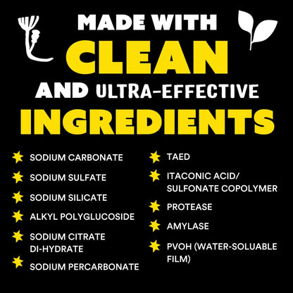 Molly's Suds Dishwasher Pods | Clean Dishwasher Detergent, Cuts Grease & Rinses Clean (Residue-Free) for Sparkling Dishes | 60 Auto-Release Tabs (Unscented)