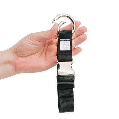 Add-A-Bag Luggage Strap Jacket Gripper, Luggage Straps Baggage Suitcase Belts Travel Accessories - Make Your Hands Free, Easy to Carry Your Extra Bags (2X Black)