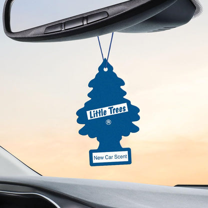 LITTLE TREES Air Fresheners Car Air Freshener. Hanging Tree Provides Long Lasting Scent for Auto or Home. New Car Scent, 24 Air Fresheners
