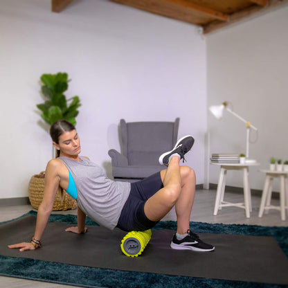 321 STRONG 5 in 1 Foam Roller Set with Hollow Core Deep Tissue Massager, Muscle Roller Stick, Stretching Strap, Spikey Plantar Fasciitis Ball, and Carry Bag, with 4K eBook