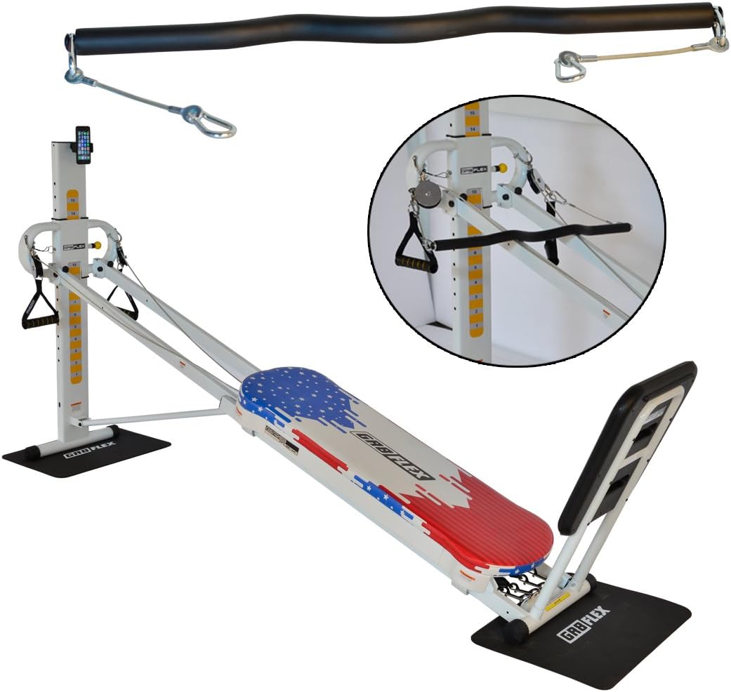 GR8FLEX EZ Curl Bar - Heavy Weight Training Accessory Designed To Fit on Total Trainer, Bowflex, and Home Fitness Gym Equipments with Cable Systems