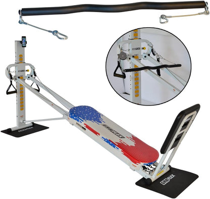 GR8FLEX EZ Curl Bar - Heavy Weight Training Accessory Designed To Fit on Total Trainer, Bowflex, and Home Fitness Gym Equipments with Cable Systems