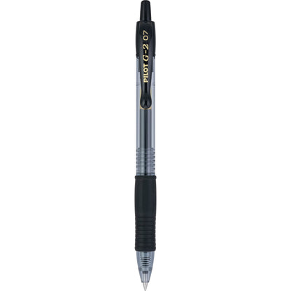 Pilot G2 Premium Gel Roller Pens 0.7, Fine Point Smooth Writing Pens Black, Pack of 12