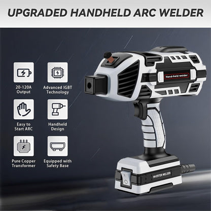 Portable Electric Welding Machine 110V with 20pcs Rods: 20-120A IGBT Inverter Handheld Welder Machine ARC Welder Gun - for 3/32"-1/8" Wire Rods and DIY, Repairs, Professional Use
