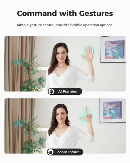 OBSBOT Meet SE 1080P 100FPS Webcam for PC, AI Framing Streaming Camera with 1/2.8" Sensor, Beauty Mode, Gesture Control, DOL HDR, Web Camera for Desktop Computer, Laptop,Meeting, etc. (Space Grey)
