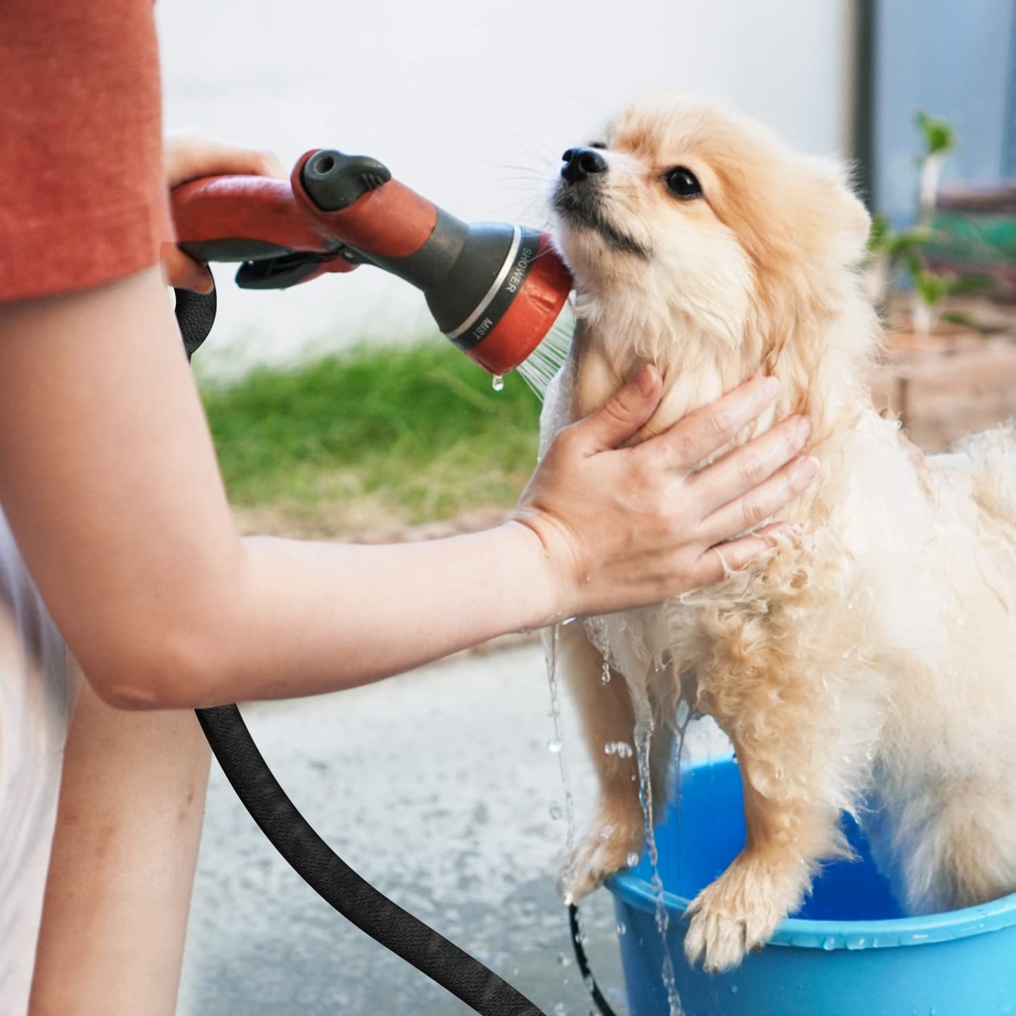 GUKOK Non-Expanding Garden Hose, Ultra Lightweight, Abrasion Resistant, Durable, Kink-Free Garden Hose, RV, Marine and Camper Hose, 100-Feet x 1/2"