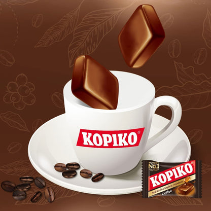 Kopiko Coffee & Cappuccino Candy – Bold-Tasty Hard Candy from Indonesia with Real Coffee Extract – A Satisfying Boost for On-the-Go Energy (2-Pack, 4.23oz Each)