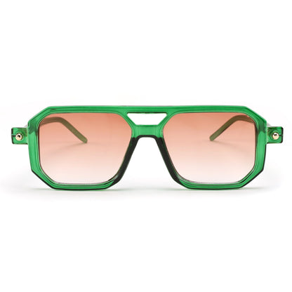 FEISEDY Vintage Square 70s Flat Aviator Sunglasses Women Men Classic Retro Stylish Frame UV400 Sunglasses B2622