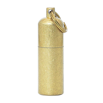 PPFISH Mini Brass Lighter - EDC Peanut Lighter Keychain - Waterproof Fire Starter Especially for Survival and Emergency Use
