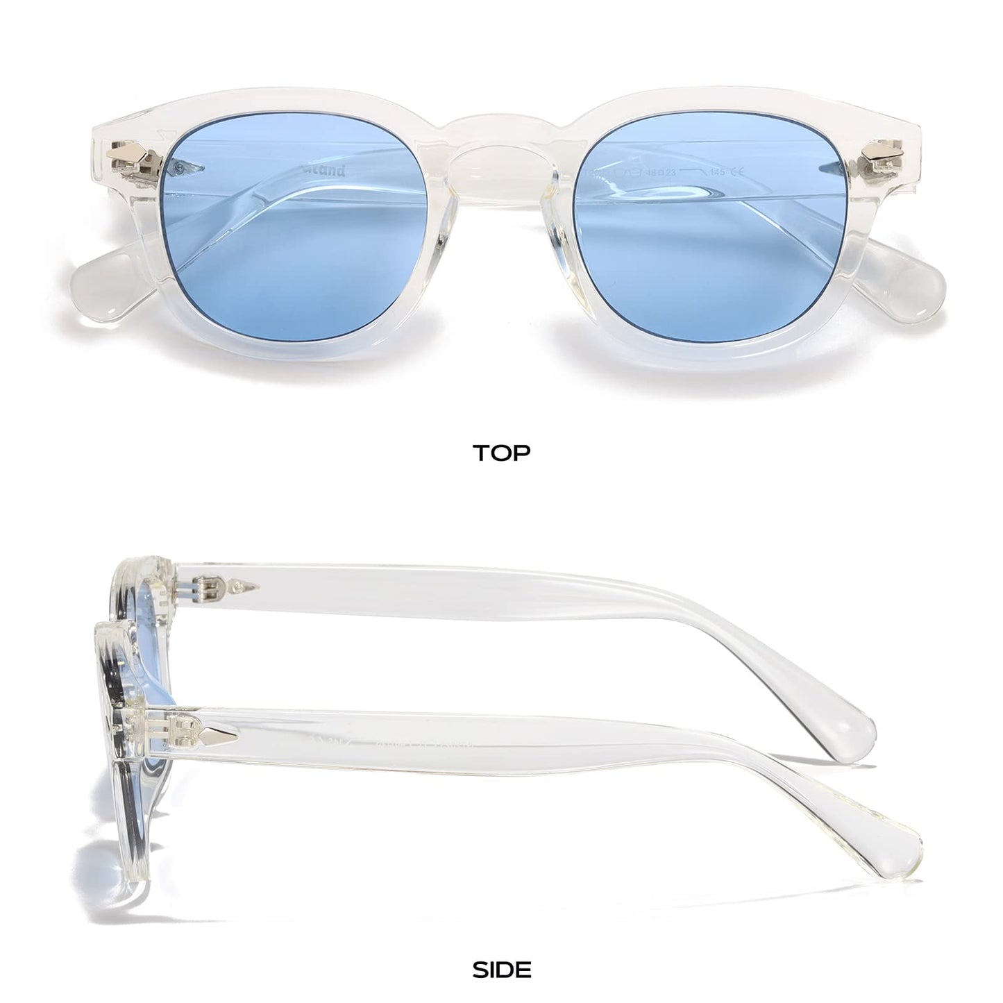 Gtand Unisex Vintage Retro Round Style Tinted Sunglasses For Men Women Fashion Circle Sun Glasses 46mm