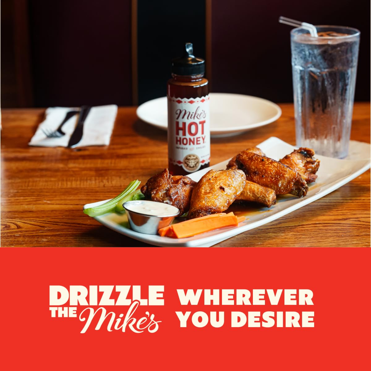 Mike's Hot Honey, America's #1 Brand of Hot Honey, Spicy Honey Infused with Chili Peppers, Certified Kosher, Gluten-Free, Paleo-Friendly, Sweet Heat, Perfect for Hot Sauce Lovers (10oz Bottle, 1 Pack)