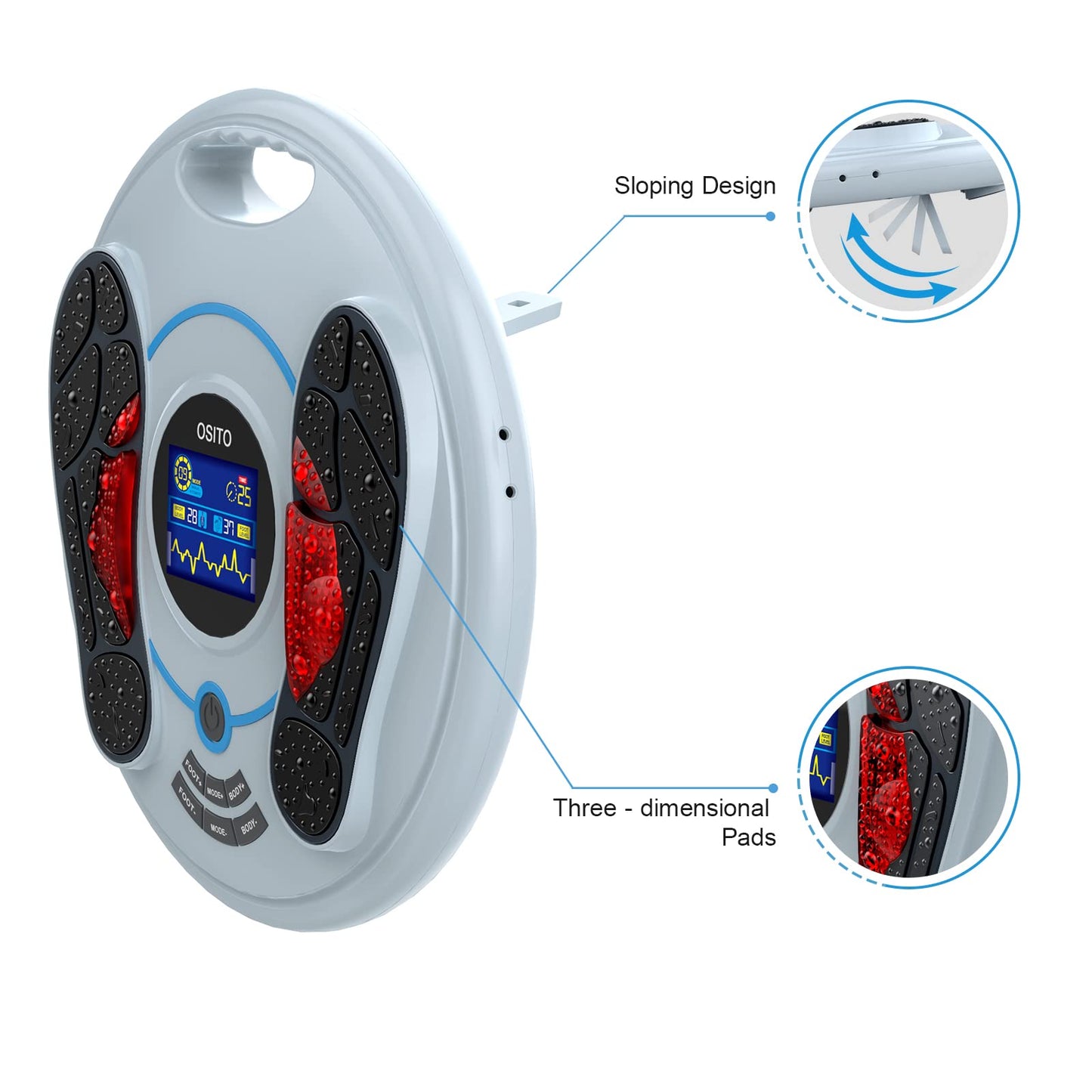 OSITO EMS & TENS Foot Circulation Devices- Electric Foot Circulation Promoter - FSA or HSA Eligible, Boosting Circulation, Alleviate Pain and Aching Feet, Legs and Ankles…