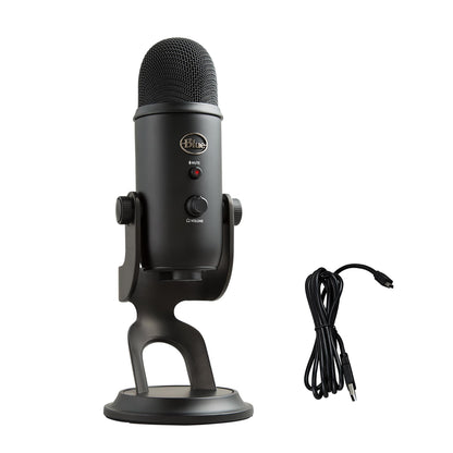 Logitech for Creators Blue Microphones Yeti USB Microphone (Blackout)