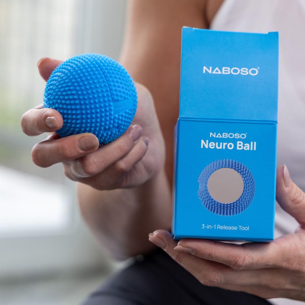 NABOSO Original Neuro Ball - Neuroscience-Based Textured Foot Massage Ball, Professional Myofascial Release Tool for Plantar Fasciitis Relief and Recovery