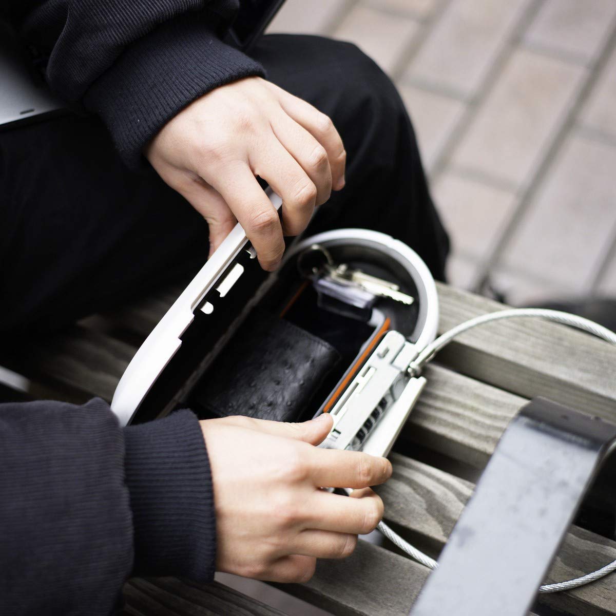 Master Lock Mini Travel Safe with Cable - 5900EURD