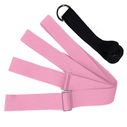 Leg Stretch Band - to Improve Leg Stretching - Easy Install on Door - Perfect Home Equipment for Ballet, Dance and Gymnastic Exercise Flexibility Stretching Strap Foot Stretcher Bands (Pink)