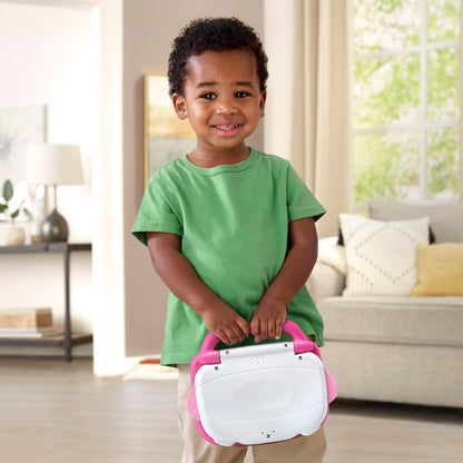 LeapFrog ABC and 123 Laptop for Preschoolers Ages 3-7 Years, Pink