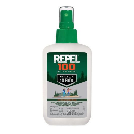 Repel 100 Insect Repellent, Pump Spray, 4-Fluid Ounces, 10-Hour Protection