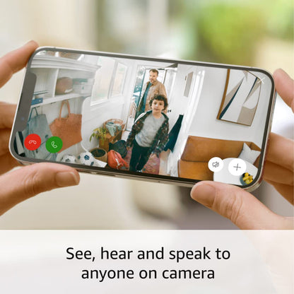 Ring Indoor Cam (newest model) — Home or business security in 1080p HD video, White