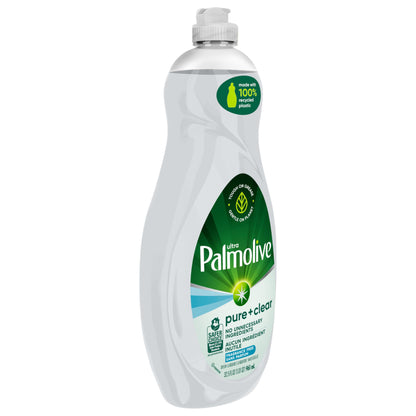 Palmolive Ultra Dishwashing Liquid Dish Soap, Pure + Clear Fragrance Free - 32.5 Fluid Ounce (Packaging may vary)