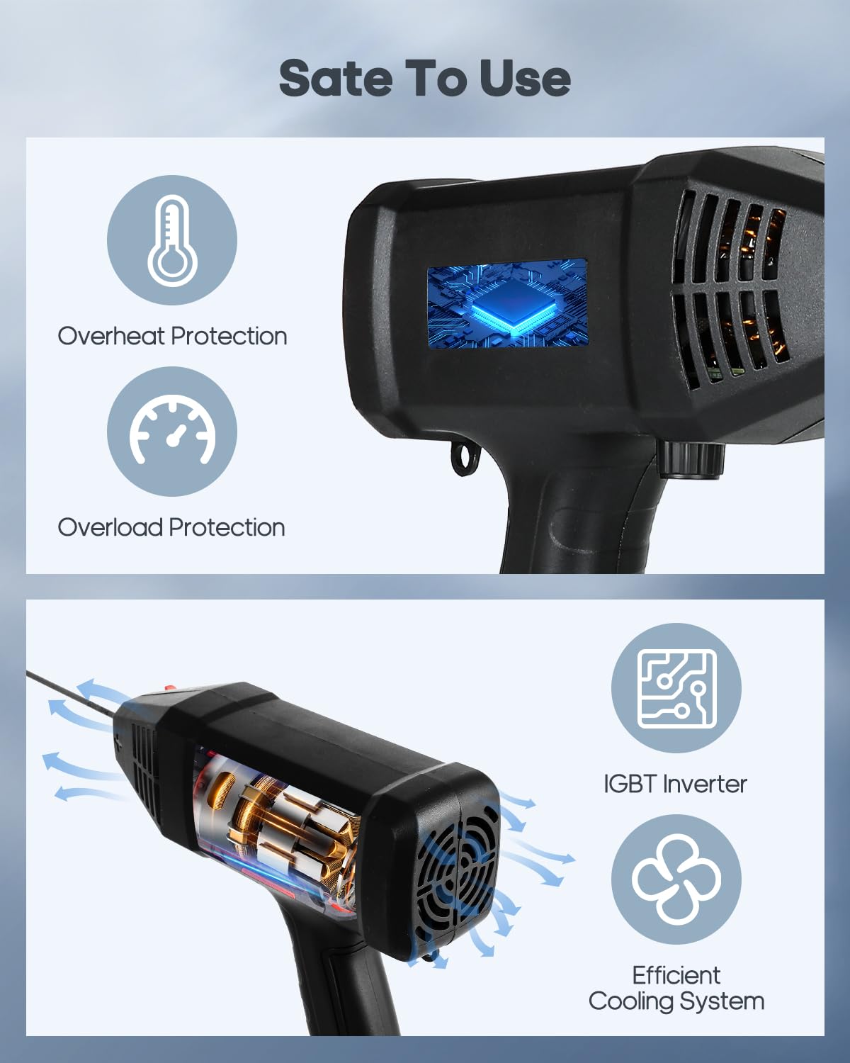 Handheld Welder Machine 110V Portable Welding Machine with IGBT Inverter 6 Variable Current Adjustmen 20-200Amp Welding Output Portable Handheld Welder for 1/16"-1/8" All Size Welding Rod