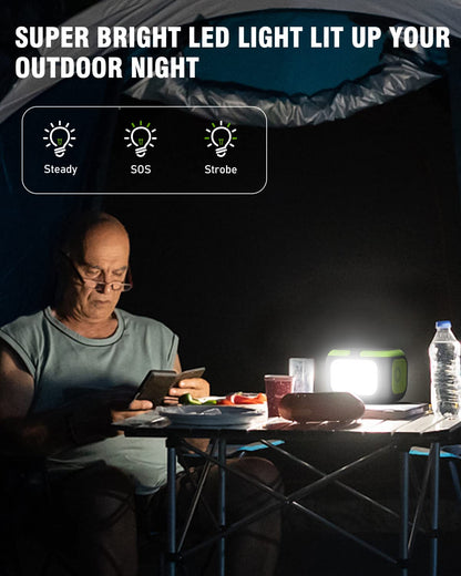 200W Portable Power Station, SinKeu 42000mAh Solar Generator With 110V AC Outlet, DC, USB C, USB QC3.0, 155Wh Backup Battery Pack Power Supply for Camping Essential Road Trip Home Outdoor Emergency