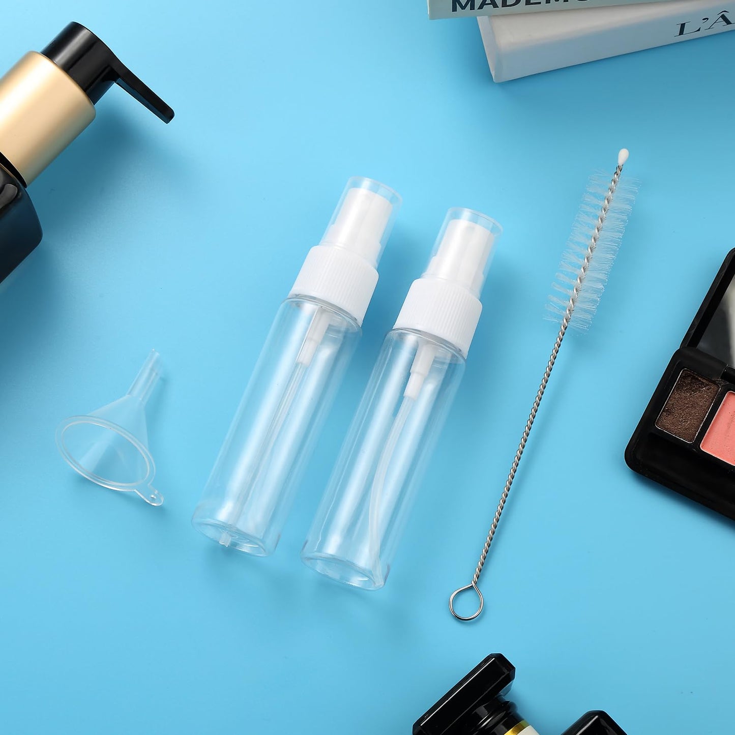 Mrsdry 16 Pack Travel Bottles Set, TSA Approved Leak Proof Silicone Squeezable Containers for Toiletries, Refillable Travel Accessories for Conditioner, Shampoo, Lotion & Body Wash Accessories