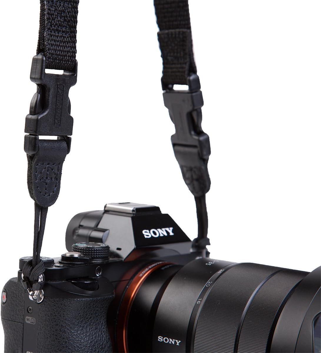 OP/TECH USA Super Classic Camera Neck Strap - UNI Loop Design with Padded Neoprene, Control-Stretch System, and Quick Disconnects - Ideal for Photographers' Comfort (Black)