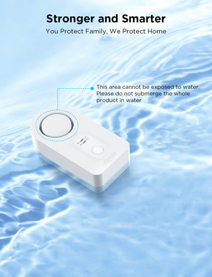 Govee WiFi Water Leak Detector 3 Packs, Leak Alert with Remotely Email/APP Push and Sound Alarm, Smart Water Sensor with 100dB Adjustable Alarm, Suit for Home and Basement