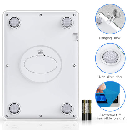 Nicewell Food Scale, 22lb Digital Kitchen Scale Weight Grams and oz for Cooking Baking, 1g/0.1oz Precise Graduation, Stainless Steel and Tempered Glass (Ash Silver)