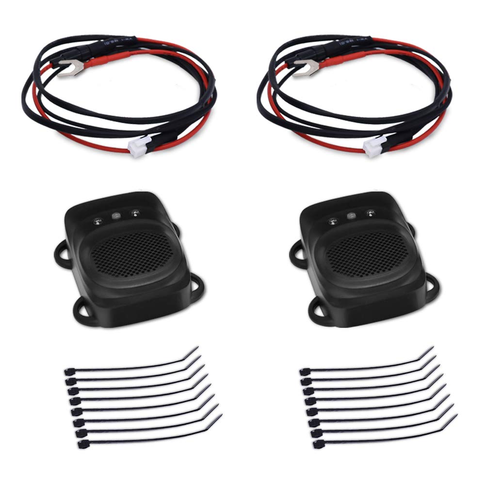 Loraffe Under Hood Rodent Repellent for Car Engines, 12V 24V Ultrasonic Mouse Deterrent with LED Strobe Lights – Mice and Rat Repeller for Truck, RV, Vehicle Engine Protection, Pack of 2