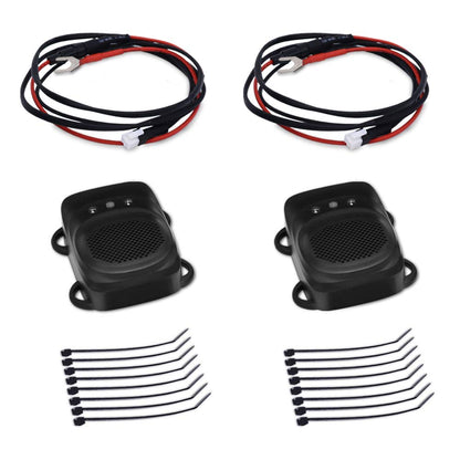 Loraffe Under Hood Rodent Repellent for Car Engines, 12V 24V Ultrasonic Mouse Deterrent with LED Strobe Lights – Mice and Rat Repeller for Truck, RV, Vehicle Engine Protection, Pack of 2