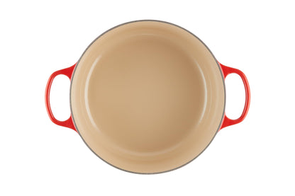 Le Creuset Enameled Cast Iron Signature Round Dutch Oven, 7.25 qt., Cerise