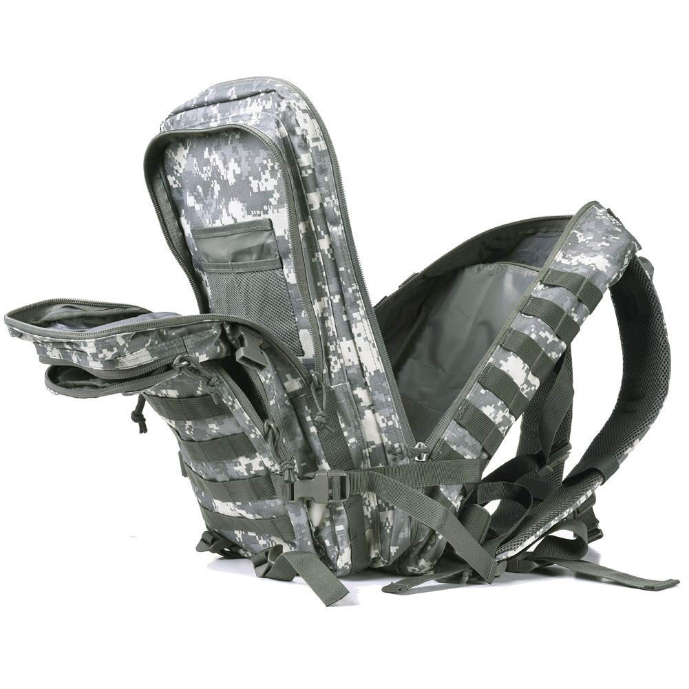 REEBOW GEAR Military Tactical Backpack Large Army 3 Day Assault Pack Molle Bag Backpacks (ACU Camo)