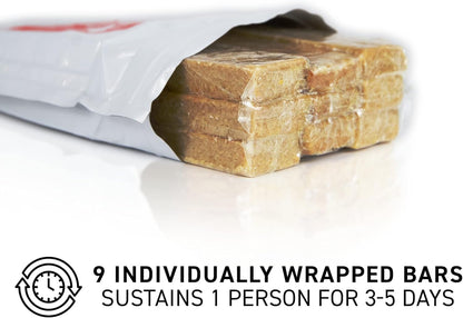 72HRS Food Ration Bar Emergency Rations (1 PACK), 3600 Calories for 72 Hours, 5 Year Shelf Life Emergency Kit for Bug Out Bag Backpack for Survival Kits Supplies and Emergency Food Supply