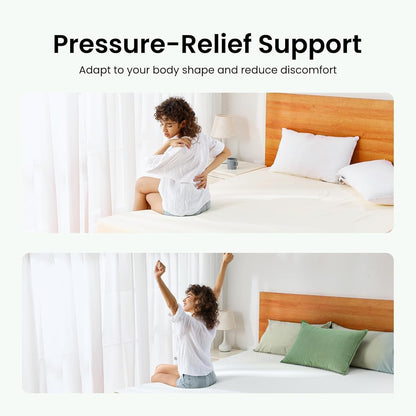 Marsail Twin XL Mattress Topper, 3 Inch Cooling Memory Foam Gel Infused with Soft Cover, CertiPUR-US and Oeko-TEX Certified, Suitable for Sofa, RV, Camping