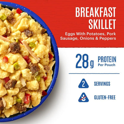 Mountain House Breakfast Skillet | Freeze Dried Backpacking & Camping Food | 2 Servings | Gluten-Free