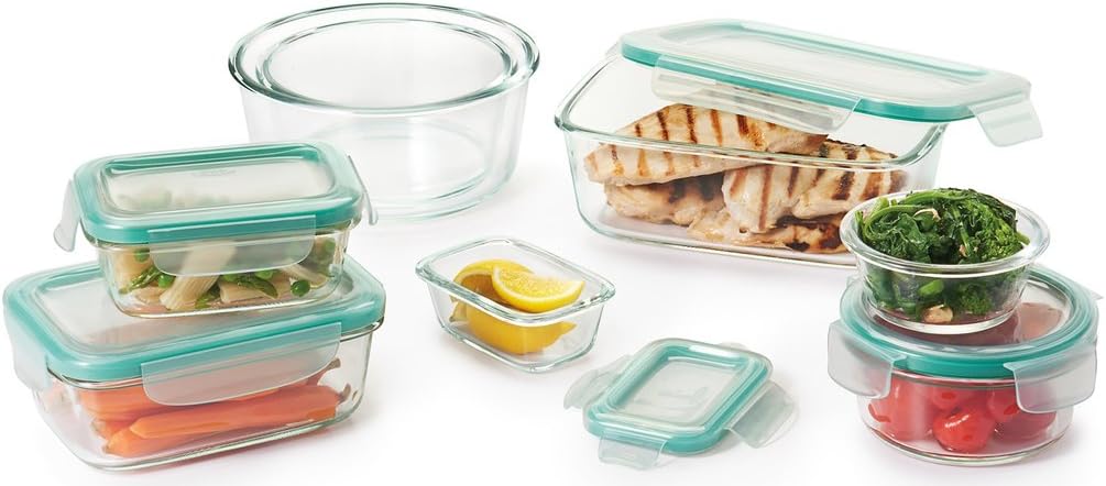 OXO Good Grips 3.5 Cup Smart Seal Airtight Glass Rectangle Food Storage Container