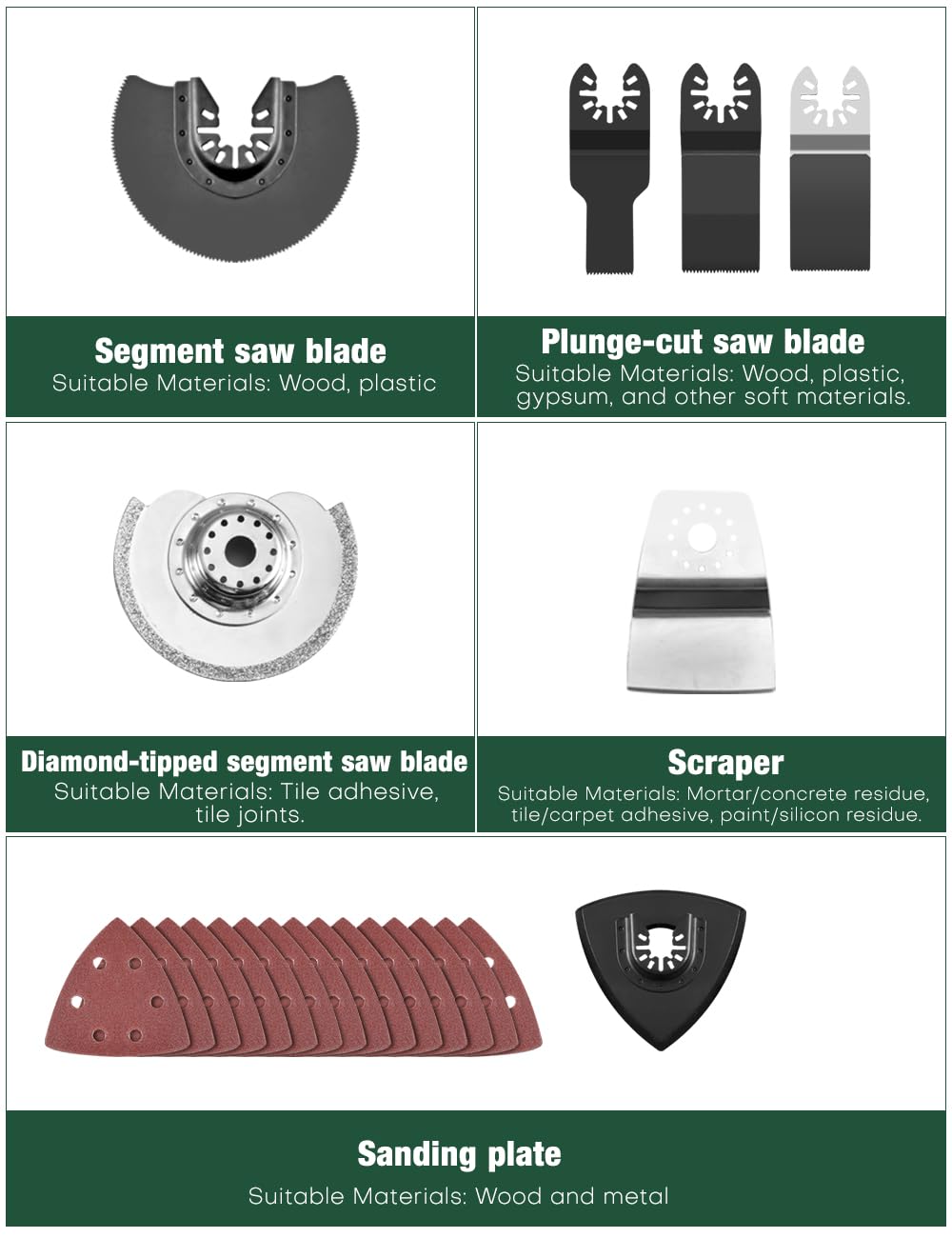 KIMO 20V Cordless Oscillating Tool Kit with 26-Pcs Accessories, Max 21000 OPM, 6 Variable Speed & 3° Oscillating Angle, Battery Powered Oscillating Multi-Tool for Cutting Wood/Nailing/Scraping/Sanding