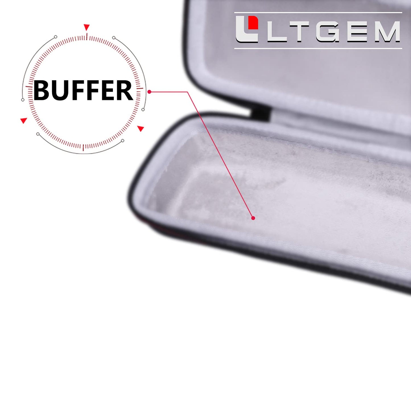 LTGEM Hard Case for Brother DS-640 / DS-740D / DS-940DW / DS-720D & Itari & HP Small USB & Canon imageFORMULA P-208II Document Scanner - Protective Carrying Storage Bag